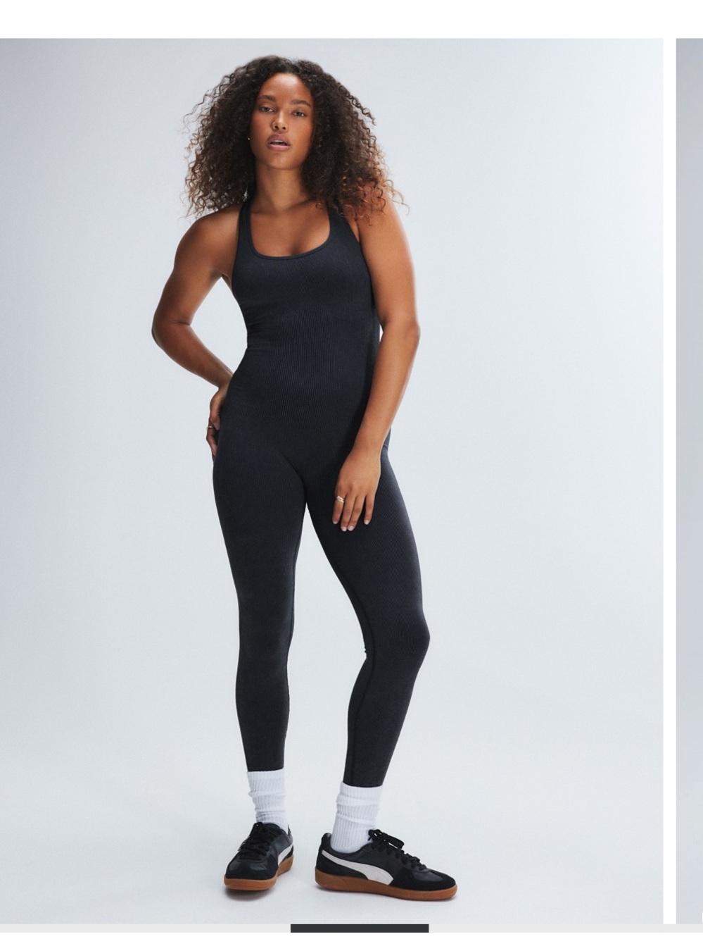 Savage X Fenty Seamless Rib Sport Jumpsuit - Medium